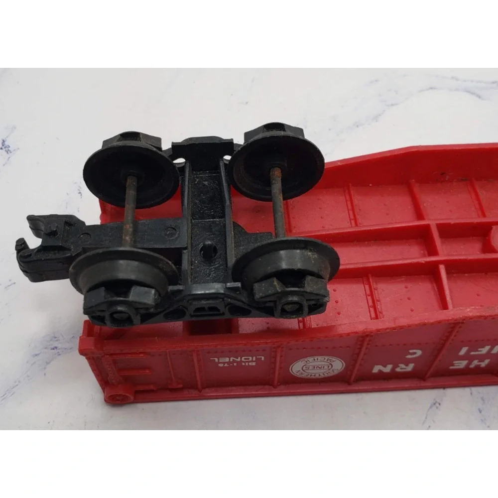 Lionel 027 Gauge Southern Pacific Lines SP 9032 Red Plastic Train Gondola